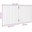 vidaXL Puerta para perros plegable 2 paneles madera de álamo 160 cm, , large indicador imagen numero 10