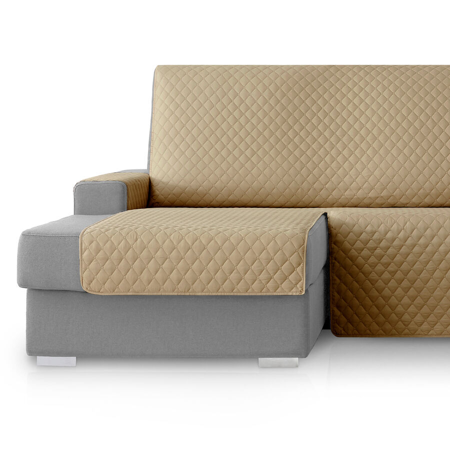 Vipalia Protector Cubresofa Rombos. Beige. Chaise Longue Izquierda 240 cm, , large Imagen numero 3