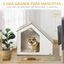 PawHut caseta interior de madera blanco para perros, , large indicador imagen numero 4