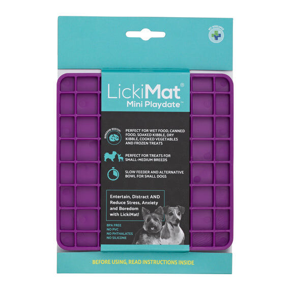 Comedero LickiMat Mini Playdate Morado para perro, , large Imagen numero 1
