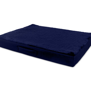 Gauty Cama Redonda Tela Impermeable y pelo azul para Perros y Gatos 