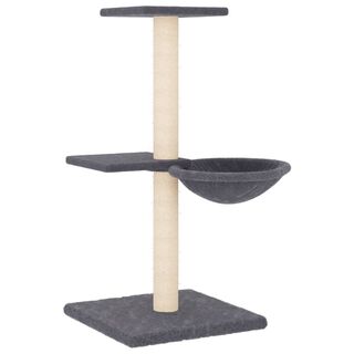 vidaXL Rascador Postes de sisal Gris Oscuro 72 cm para gatos
