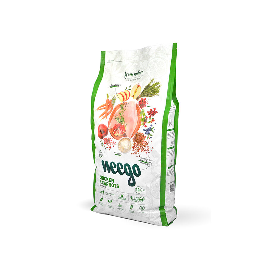 Weego Pienso para perros adultos sabor Pollo y Zanahorias, , large Imagen numero 1