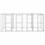 Vidaxl perrera con puertas de bisagra plateado para perros, , large indicador imagen numero 5