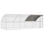 vidaXL Jaula para pollos Plateado 600 x 200 x 198.5 cm, , large indicador imagen numero 10