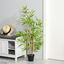 Outsunny Planta Artificial de Bambú 120 cm Árbol Artificial en Maceta Decorativa para Interior Exterior Hogar Salón Oficina Ø15,5x120 cm Verde, , large indicador imagen numero 2