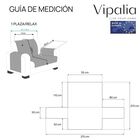 Vipalia cubre sofá rombos gris oscuro para mascotas, , large image number null