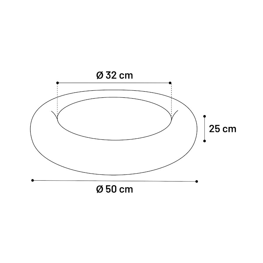 Flamingo Demi Redondo Gris cama para perros y gatos thumbnail