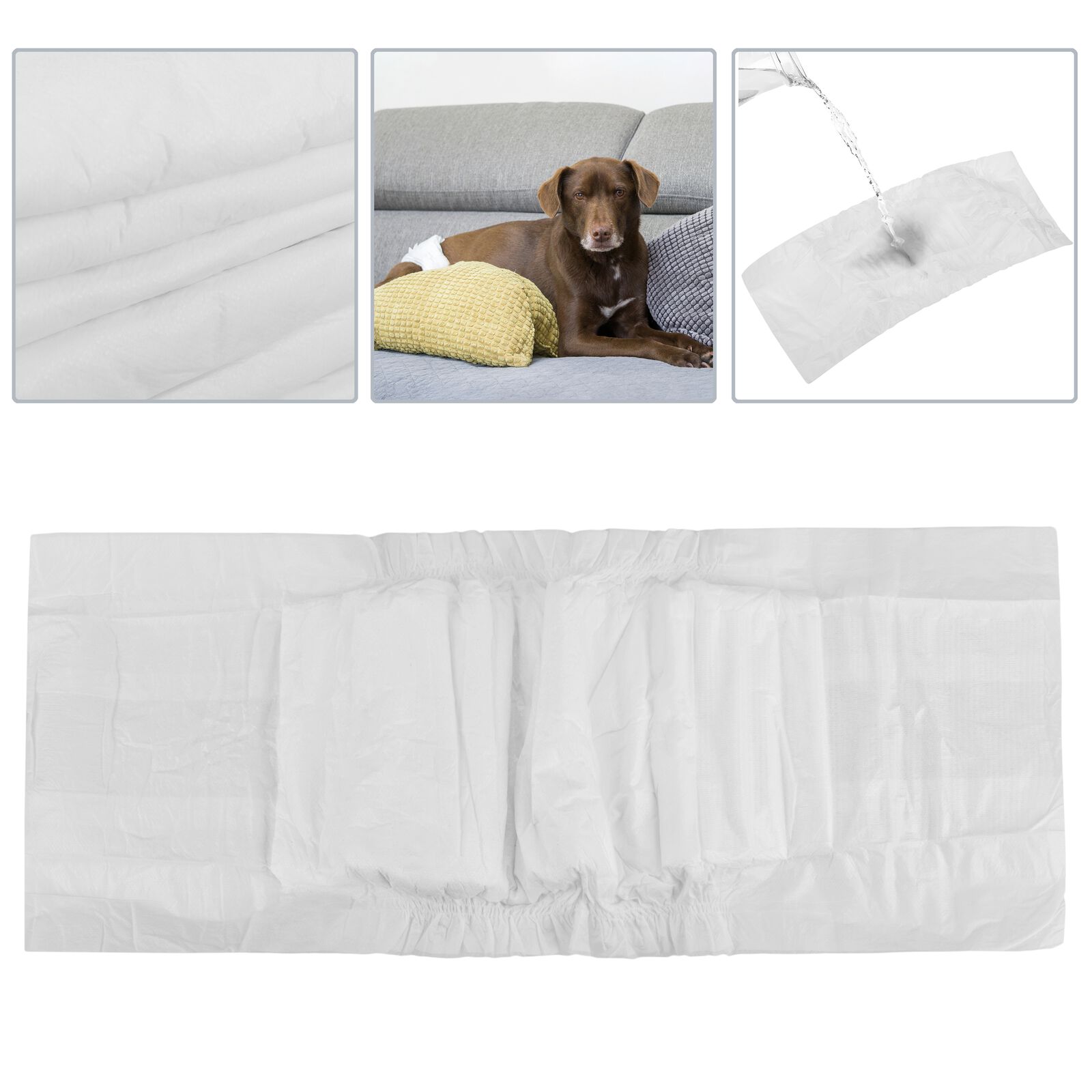 Pa&ntilde;ales desechables para perros macho 12 unidades talla L, , large Imagen numero 2