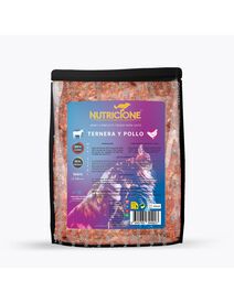 Nutricione menú dieta BARF sabor ternera y pollo para gatos