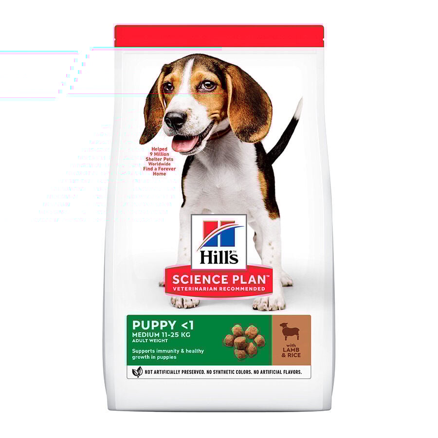 Hill&#039;s Science Plan Puppy Medium Cordero y arroz Pienso para perros