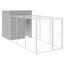vidaXL Gallinero con corral acero galvanizado gris claro 165x251x181cm, , large indicador imagen numero 14
