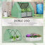 Outsunny Huerto Urbano con Invernadero 127x95x92 cm Tipo Caseta con Arriate de Acero Interior Ventana Enrollable y Cubierta de PE 140 g/m² para Cultivos Plantas Flores Verde, , large indicador imagen numero 4