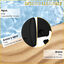 Outsunny Base de Sombrilla con 2 Ruedas Rellenable de Agua 60 kg Arena 68 kg o Mixto 75 kg Soporte de Parasol para Base Cruzada para Jardín Patio Terraza 80x60x17 cm Negro, , large indicador imagen numero 5