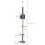 Pawhut árbol rascador para fijar al techo con altura regulable para gatos, , large indicador imagen numero 3