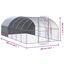 VidaXL Gallinero Exterior plateado, , large indicador imagen numero 4