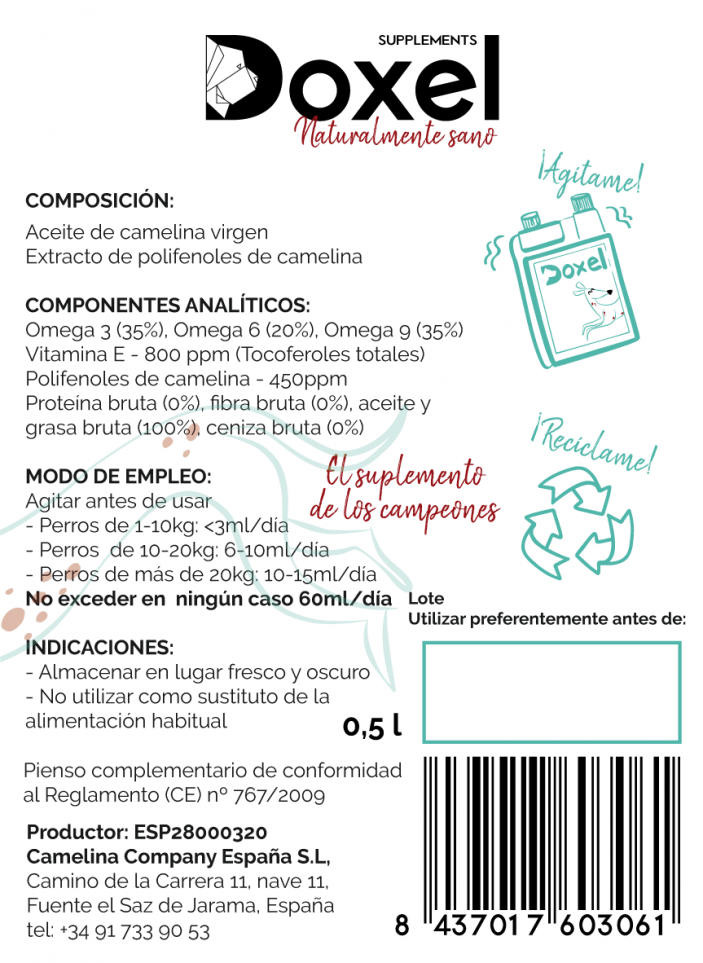 Aceite Omegas 3,6,9 Doxel Flex and Joints antioxidantes recuperaci&oacute;n muscular sabor Natural, , large Imagen numero 4