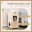PawHut Casa para Gatos Madera Natural, , large indicador imagen numero 4