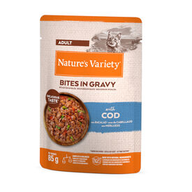 Nature's Variety Bocaditos de Bacalao en Salsa Sobre para gatos adultos