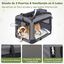 COSTWAY Transport&iacute;n para Perros Plegable, Bolsa Transporte para Gatos con Ventanas de Malla, 3 Puertas y Bolsillos Extra&iacute;bles, Portador de Viaje para Mascotas Interior y Exterior (Gris, L), , large indicador imagen numero 3