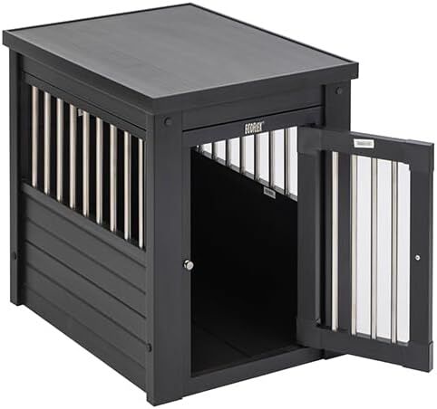 FINCA CASAREJO Jaula Confort Modelo Arkansas negro - Perrera de Interior para Perros thumbnail