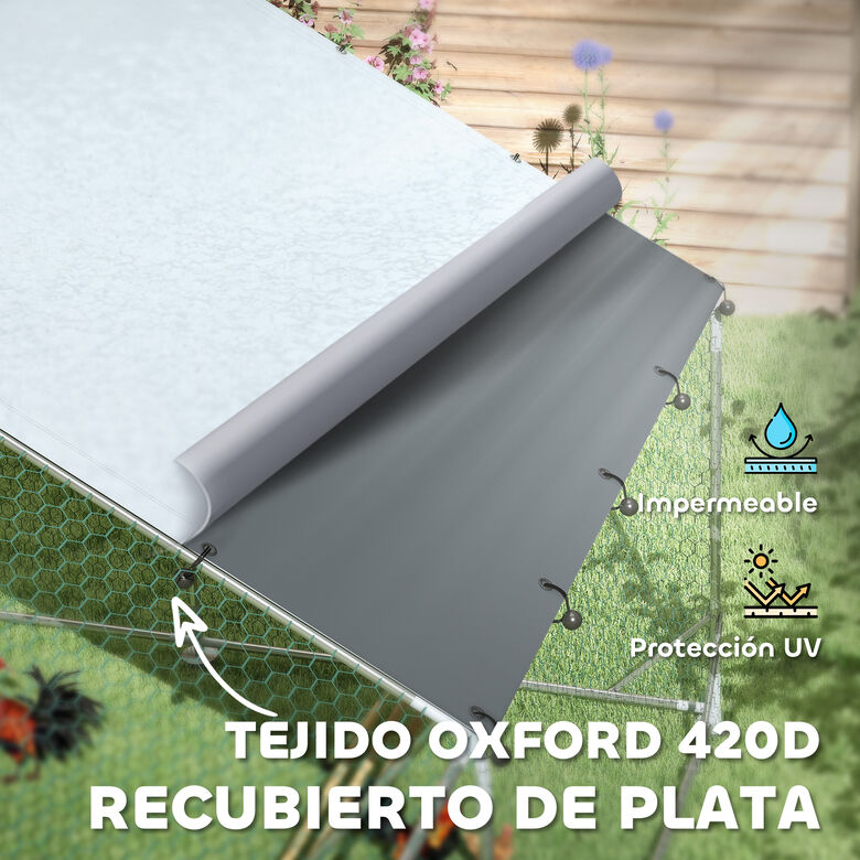PawHut Gallinero Exterior Plata thumbnail