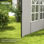 Outsunny Paredes Laterales Blanco, , large indicador imagen numero 5