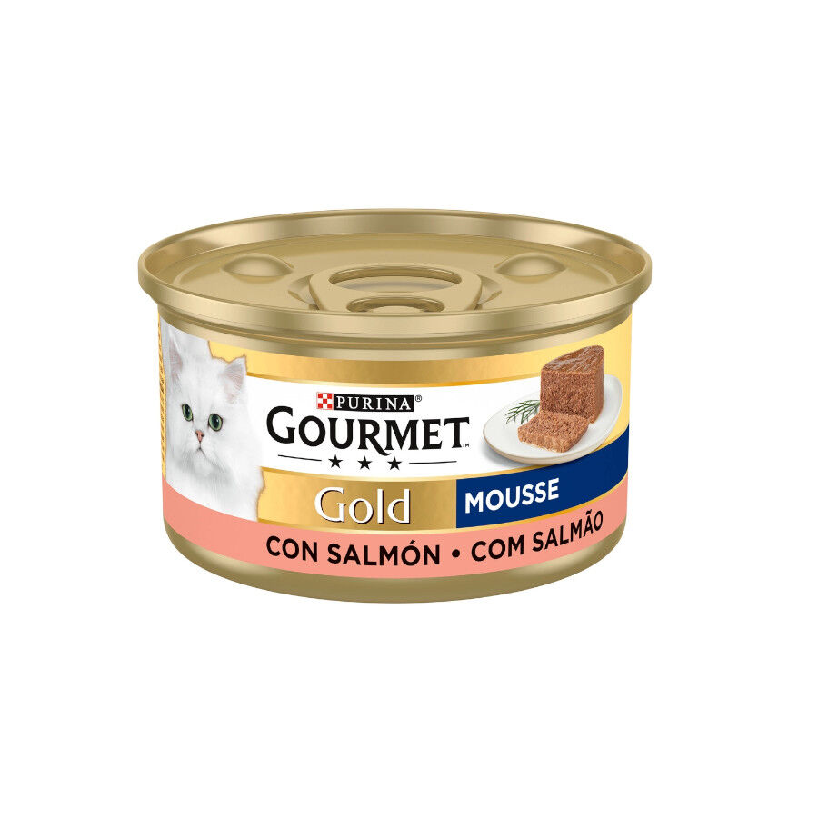 Gourmet Gold Mousse de Salmón lata para gatos thumbnail