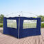 Outsunny 2 Paredes Parte Laterales para Carpa 3x2 Lado Parasol de Gazebo Tela Oxford con 2 Ventanas Medidas Apto para 3x3 3x6 Azul, , large indicador imagen numero 2