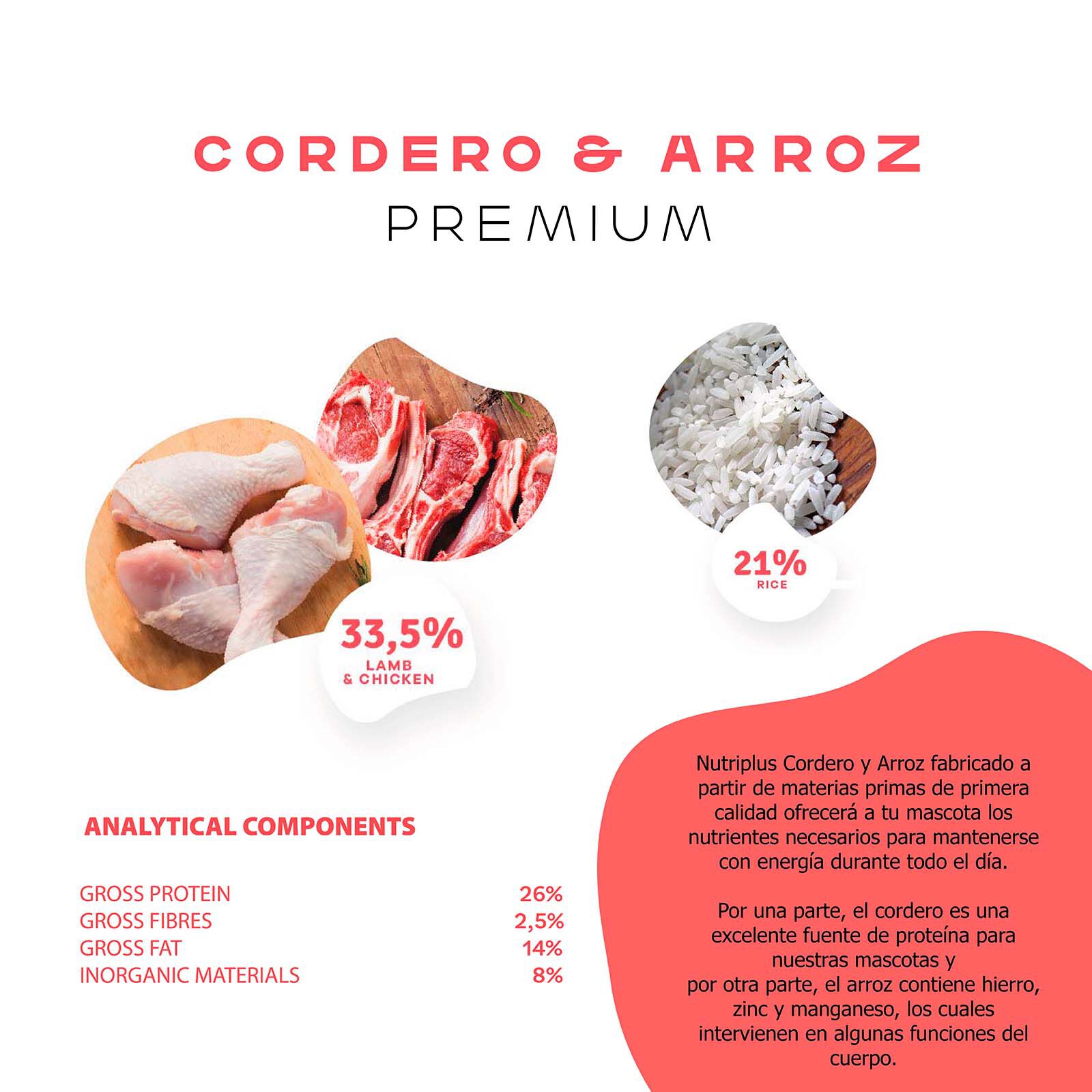 Pienso para perros adultos sabor Cordero, , large Imagen numero 2