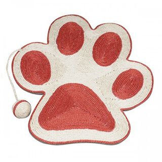 Arquivet Rascador para gatos huella color coral