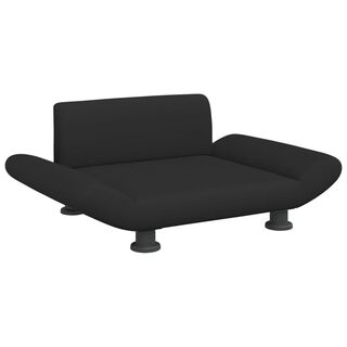 vidaXL Cama de tela color negro para perros