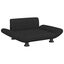vidaXL Cama para perros de tela negra 70x45x28 cm, , large indicador imagen numero 1