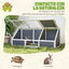 PawHut Casa para Tortugas Gris Claro, , large indicador imagen numero 5