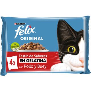 Felix Sensations Selección de Carnes sobres en gelatina - Multipack