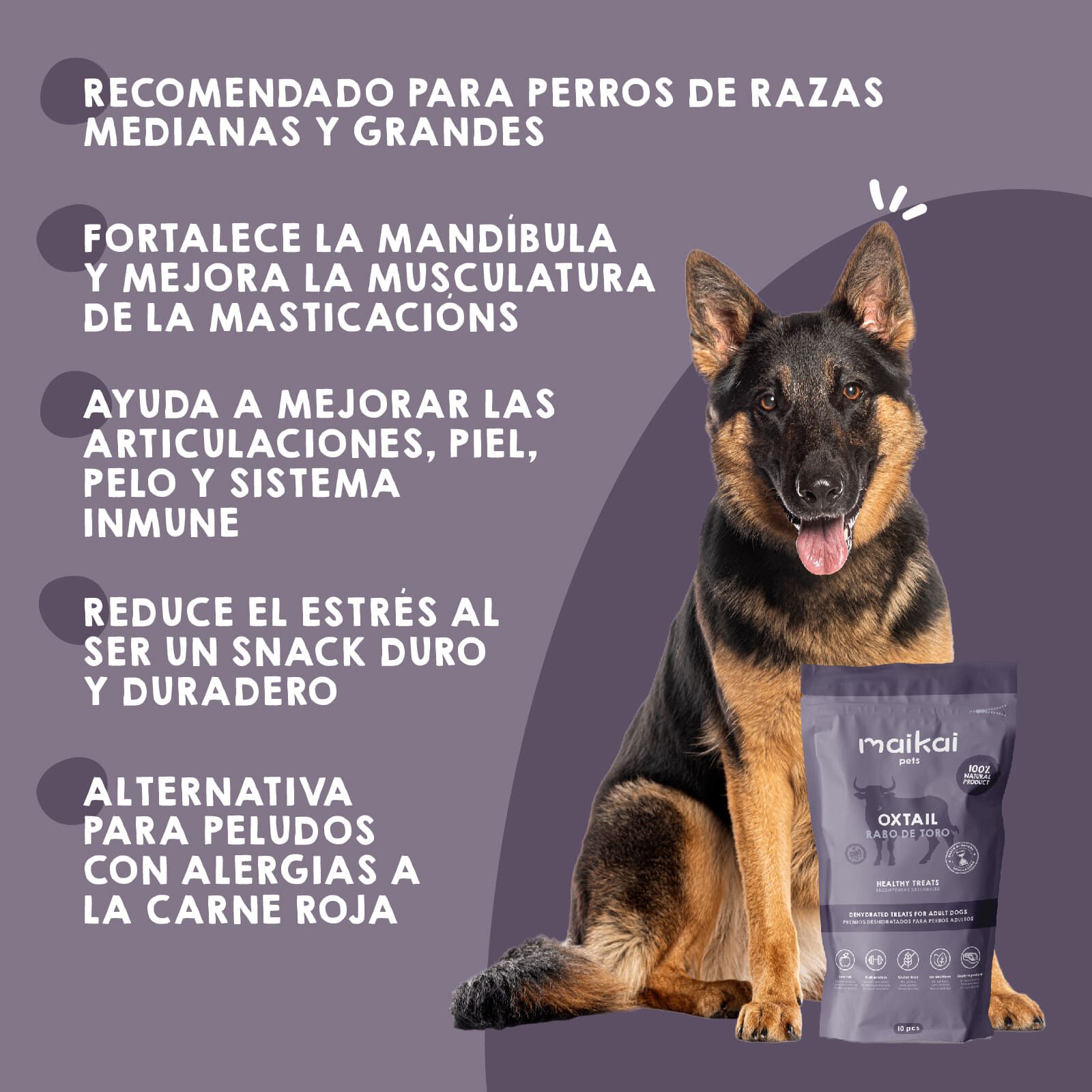 Snack Rabo de Toro para Perros &ndash; 1 x 10 Uds, , large Imagen numero 4