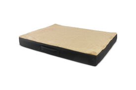Gauty Cama Redonda Gris y beige para Perros y Gatos   