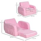Sillón Homcom de diseño acolchado para perros color Rosa, , large image number null