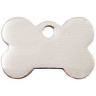 Red Dingo Placa identificativa Acero Inoxidable Hueso para perros