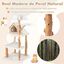COSTWAY Árbol para Gatos de Madera Sólida de 150 CM, Torre de Gato con 2 Percheros, Condominio, Postes de Jute, Cuerda de Sisal, Centro de Actividades de 5 Capas, Mueble de Escalada para Gatitos de Interior, , large indicador imagen numero 3