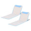 Outsunny Conjunto de 2 Esterillas de Playa Plegable Esterillas con Respaldo Reclinable en 5 Niveles Reposacabezas y Bolsa de Transporte 134x48x33-43 cm Beige, , large indicador imagen numero 1