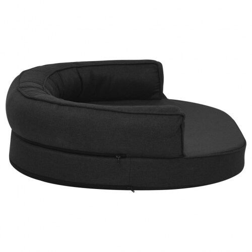 Vidaxl sof&aacute; acolchado de lino negro para perros, , large Imagen numero 8