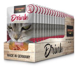 Pack 20X40 Gr - Leonardo Drink. Sopa Para Gatos - Alimento complementario para gatos adultos - Promueve la ingesta de líquidos