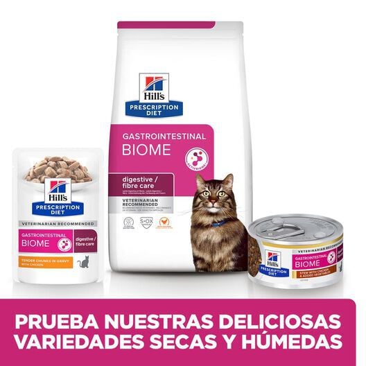 Hill&#039;s Prescription Diet Gastrointestinal Biome Estofado de Pollo lata para gatos thumbnail