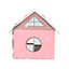 Leeby Hattie casita rascador de cartón rosa para gatos, , large indicador imagen numero 3