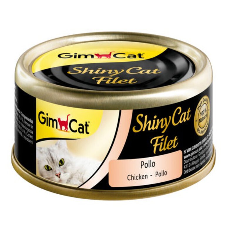 GimCat Shiny Filet pollo lata para gatos, , large image number null