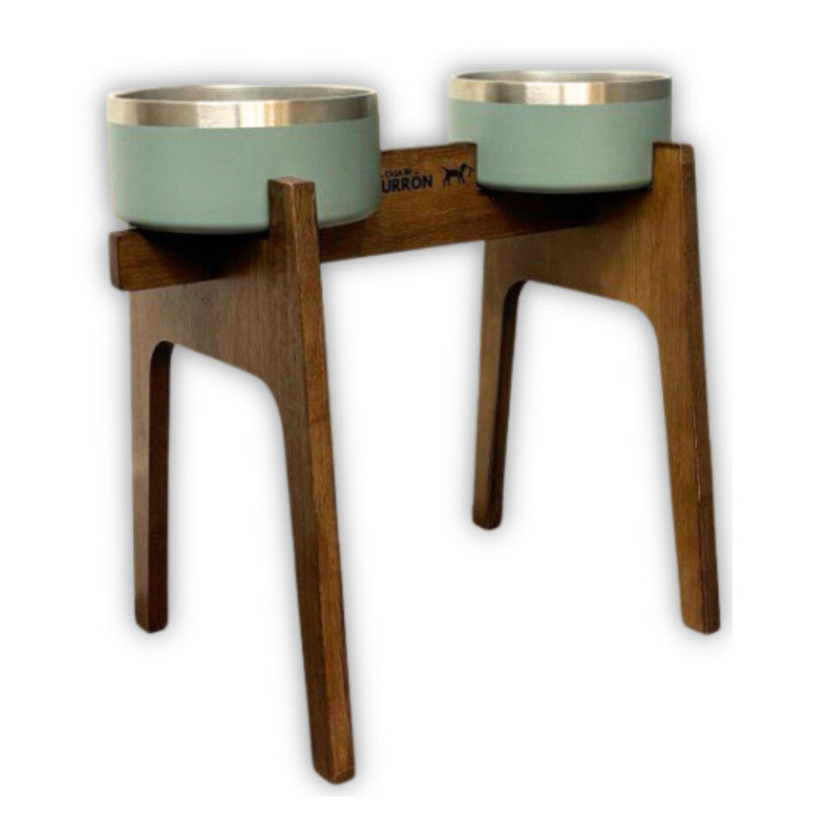 Comedero Alto Doble para Perros y Gatos | Dise&ntilde;o Ergon&oacute;mico, 2 Alturas Disponibles, Antideslizante y Varios Colores - La Casa de Turr&oacute;n, , large Imagen numero 1