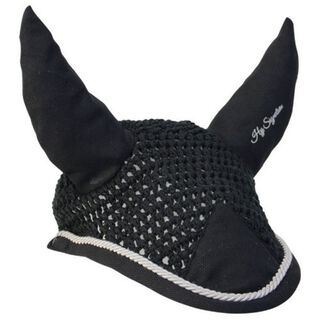 Mosquero Showjump para caballos color Negro/plateado