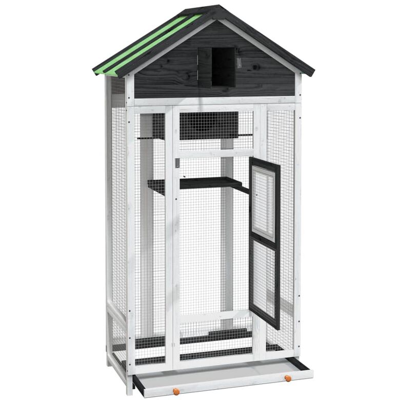 VidaXL Casita madera maciza para pájaros thumbnail