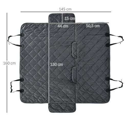 PawHut Cubierta protectora antideslizante gris para mascotas, , large Imagen numero 3